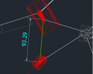 NASNet® As-Built Fixes Horizontal distance Hub to Hub = 93.29ft